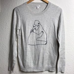 J Crew Polar Bear Love sweater